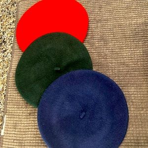 Set of 3 beret hats
